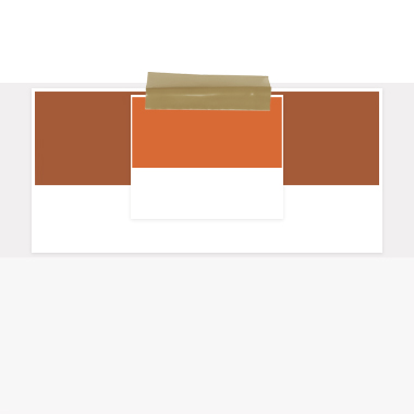 Clutch cognac/orange