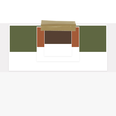 Shopper grøn/cognac/brun