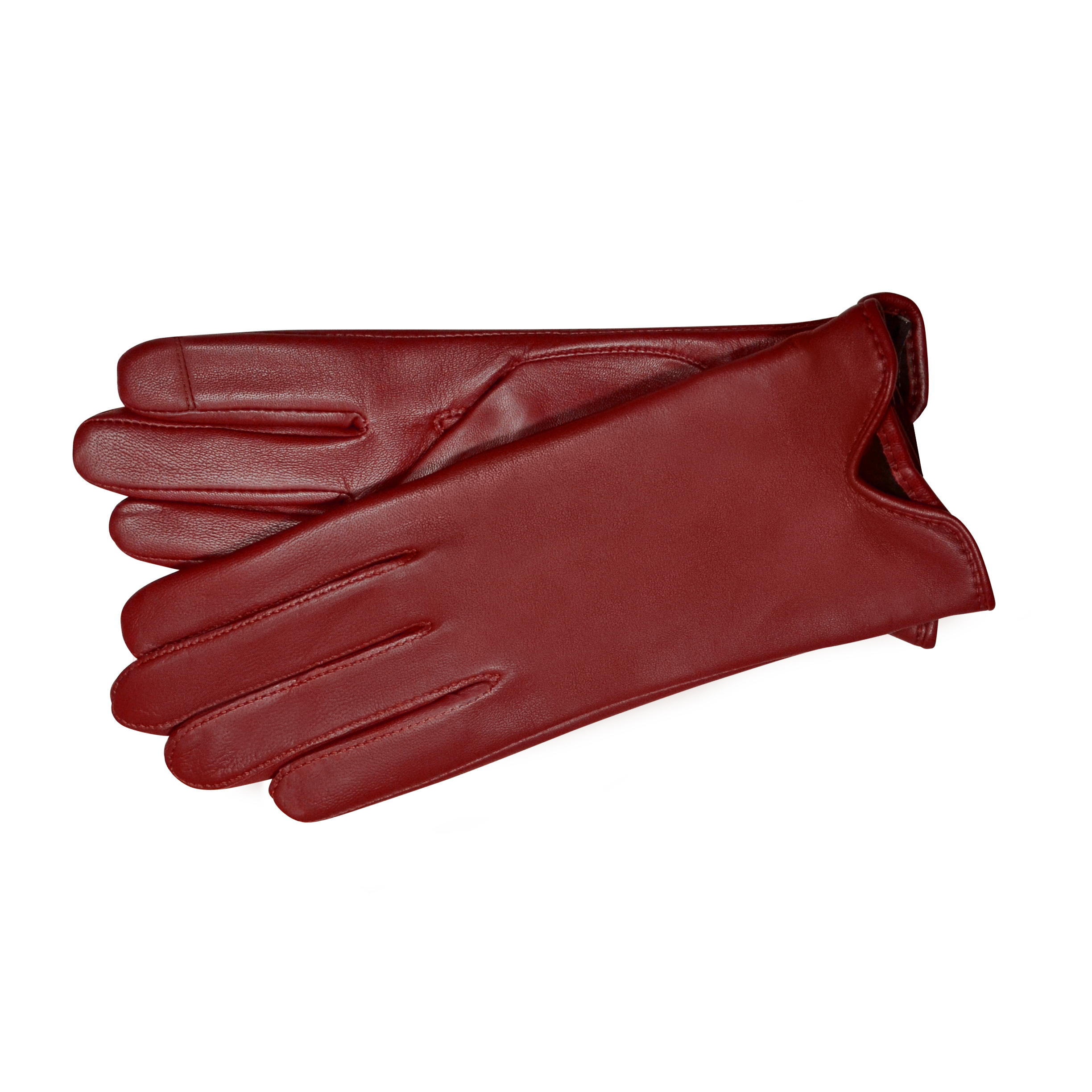 tin Charmerende et eller andet sted Belsac skindhandske i rød med touch/48 - Handsker - belsac