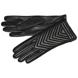 Kasalina, Belsac skindhandske i sort med tuber