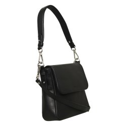 Grigoria, Belsac sort skuldertaske i skind med kraftig rem og overslag