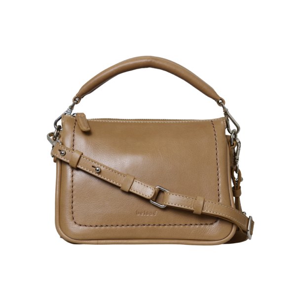 Lecia, Belsac camel crossbody i skind