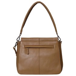 Maia, Belsac skuldertaske i camel med kraftig skulderrem