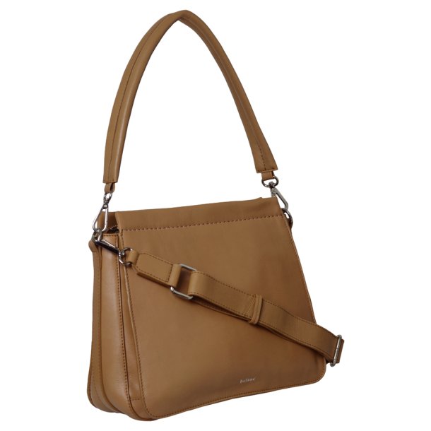 Maia, Belsac skuldertaske i camel med kraftig skulderrem