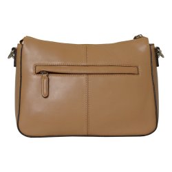 Naya, Belsac camel crossbody med lang regulerbar rem og toplynls