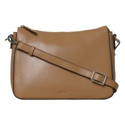 Naya, Belsac camel crossbody med lang regulerbar rem og toplynls