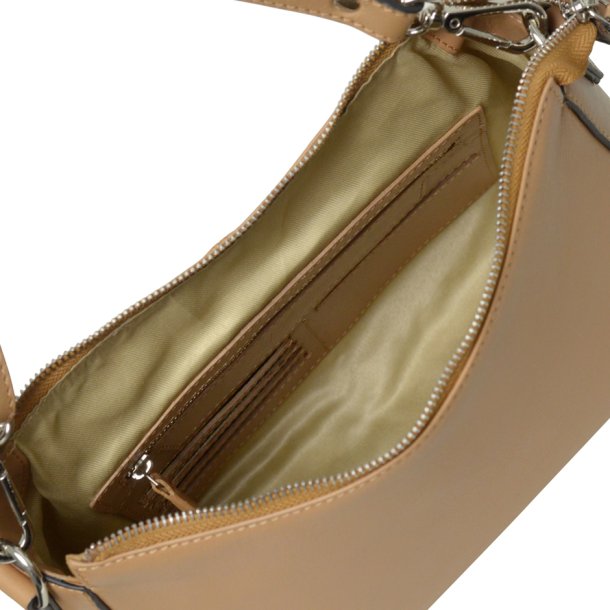 Naya, Belsac camel crossbody med lang regulerbar rem og toplynls