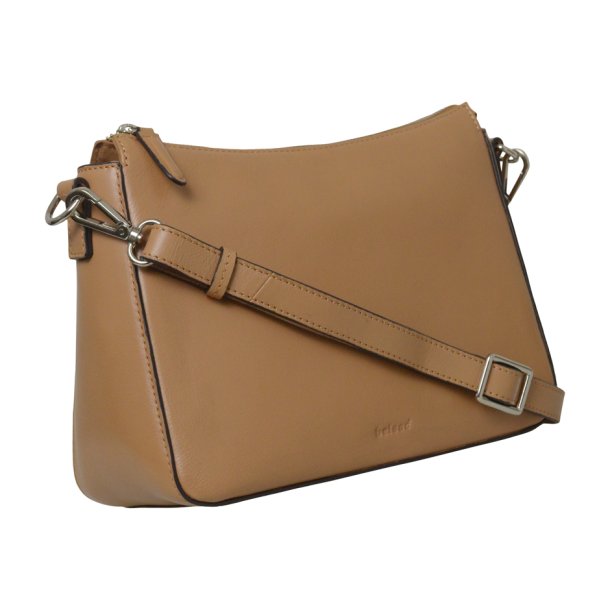 Naya, Belsac camel crossbody med lang regulerbar rem og toplynls