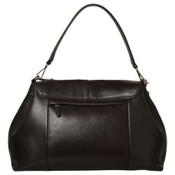 Ofia, Belsac mrkebrun rummelig dame arbejdstaske i skind