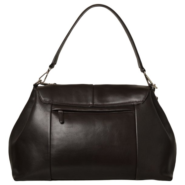 Ofia, Belsac mrkebrun rummelig dame arbejdstaske i skind