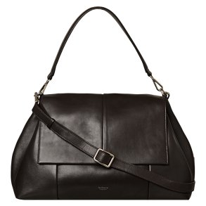 Ofia, Belsac m�rkebrun rummelig dame arbejdstaske i skind