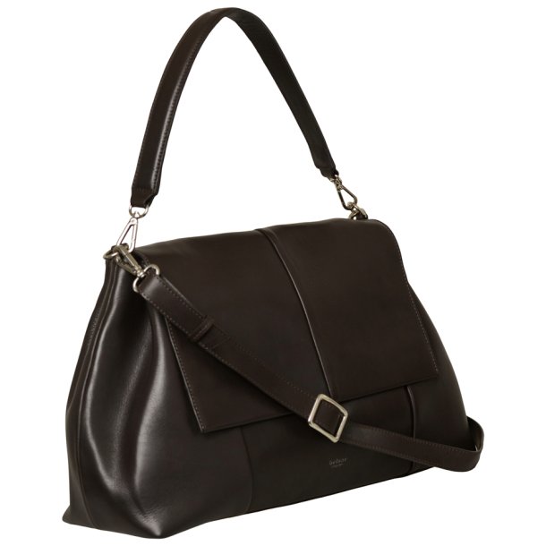 Ofia, Belsac mrkebrun rummelig dame arbejdstaske i skind