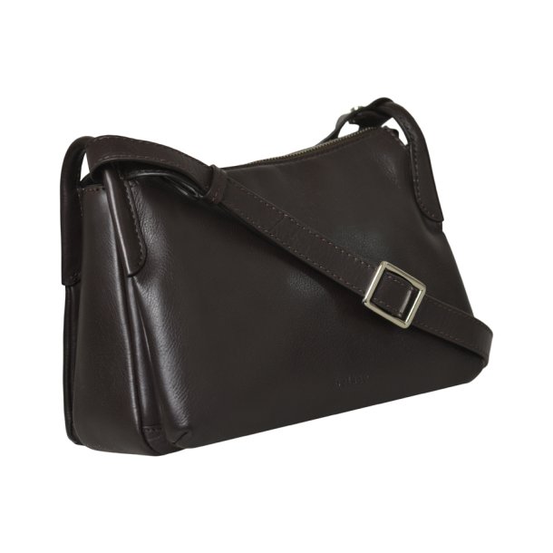 Oana, Belsac m�rkebrun crossbody med regulerbar rem 