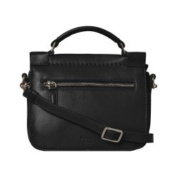 Octavia, Belsac sort crossbody/hndtaske  i bldt skind med mange rum