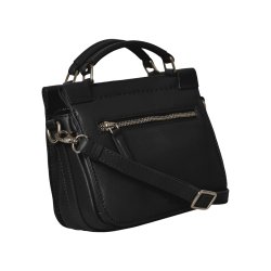 Octavia, Belsac sort crossbody/hndtaske  i bldt skind med mange rum