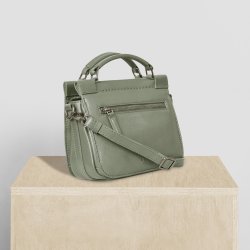 Octavia, Belsac mist crossbody/hndtaske i bldt skind med mange rum