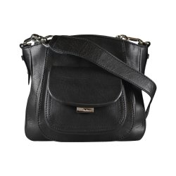 Arletty, Belsac skuldertaske/crossbody i sort med frontlomme og fast bund