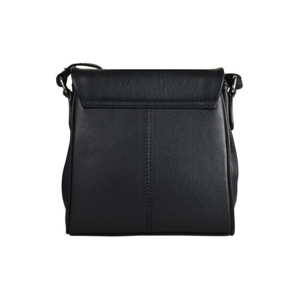 Bolethe, Belsac sort crossbody i blødt skind med et stort rum og frontlomme