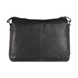 Cappella, Belsac sort crossbody med lang regulerbar rem og flere rum