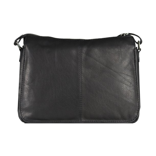 Cappella, Belsac sort crossbody med lang regulerbar rem og flere rum