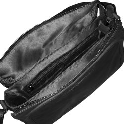 Cappella, Belsac sort crossbody med lang regulerbar rem og flere rum