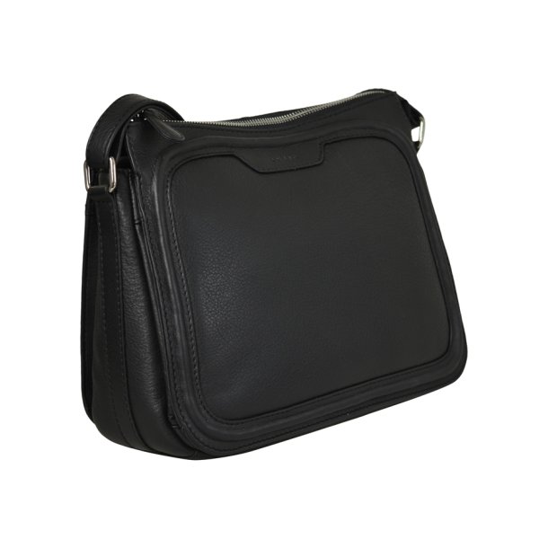 Cappella, Belsac sort crossbody med lang regulerbar rem og flere rum