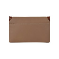 Chea, Belsac nude clutch/crossbody i bldt skind med overslag og lang rem