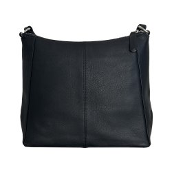 Cici, Belsac sort crossbody i skind med toplynls og lang rem