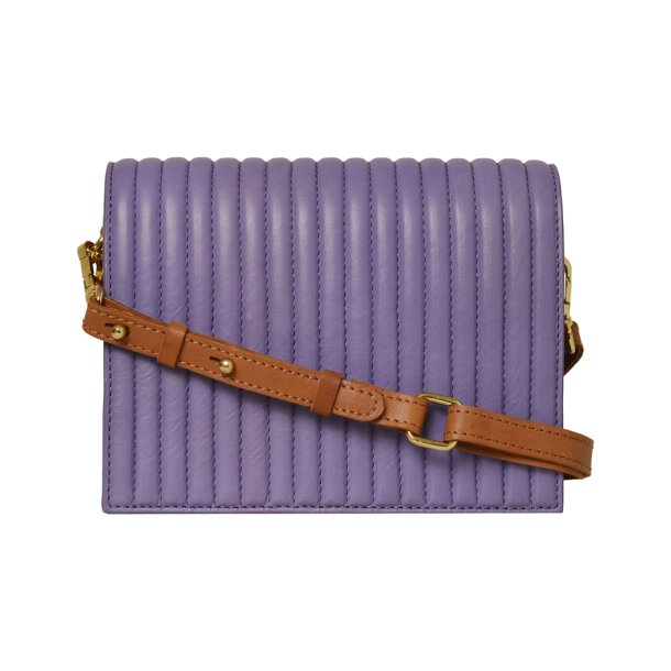 Katherina, Belsac crossbody i cognac/lilla