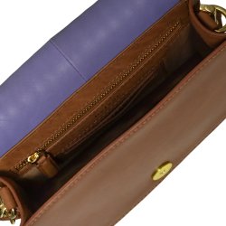 Katherina, Belsac crossbody i cognac/lilla