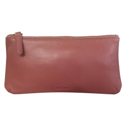 Belsac rosa makeup pung/penalhus I skind med lynl�s