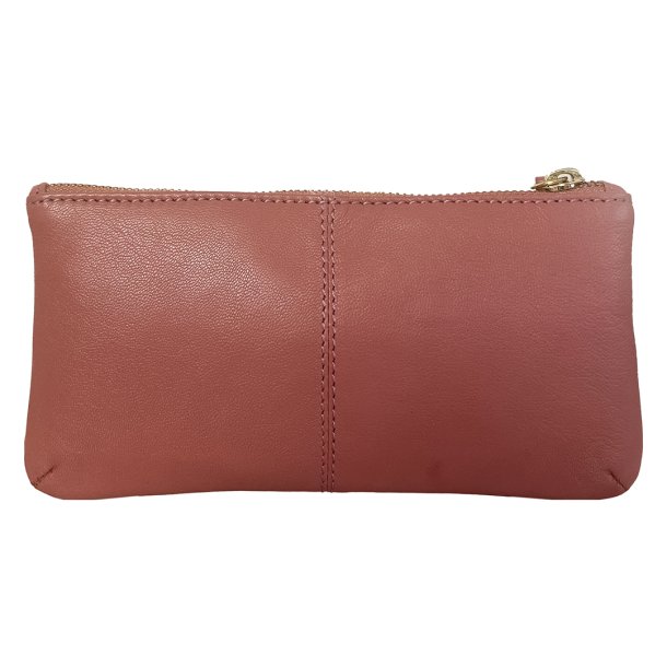 Belsac rosa makeup pung/penalhus I skind med lynl�s