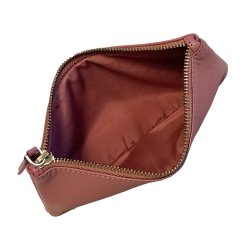 Belsac rosa makeup pung/penalhus I skind med lynl�s