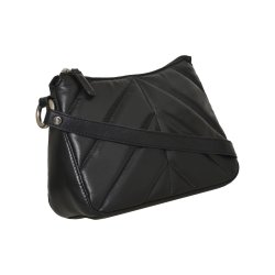 Amanda, Belsac sort crossbody i bldt lder med regulerbar rem 