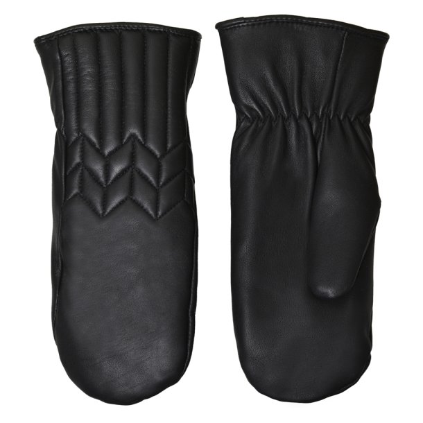 Klo, Belsac skindluffe i sort med quilt p oversiden