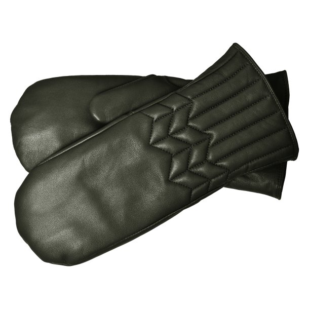 Klo, Belsac skindluffe i grn med quilt p oversiden