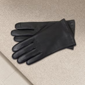 Masha, Belsac kort skindhandske i sort med touch