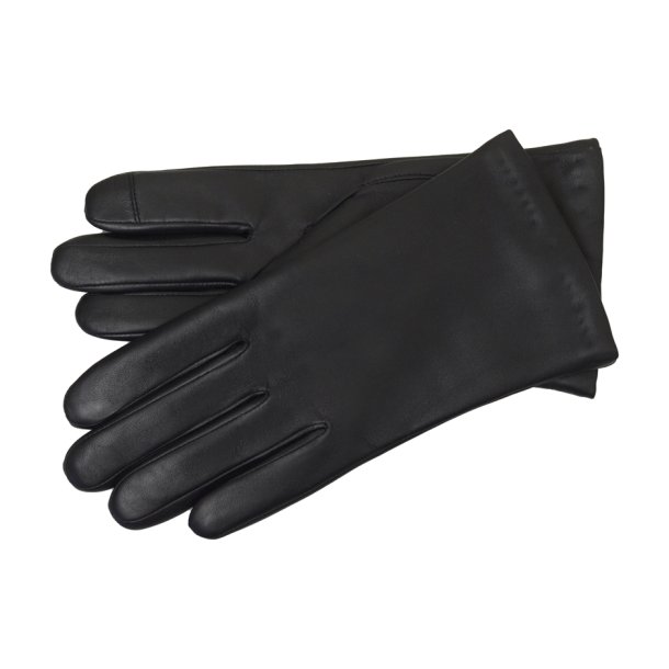 Masha, Belsac kort skindhandske i sort med touch