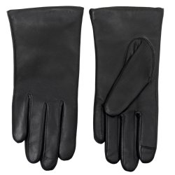 Masha, Belsac kort skindhandske i sort med touch