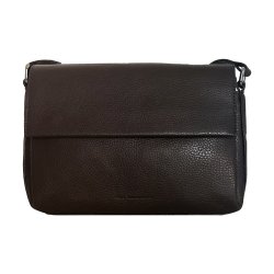 Fala, Belsac brun crossbody med overslag og lang regulerbar rem