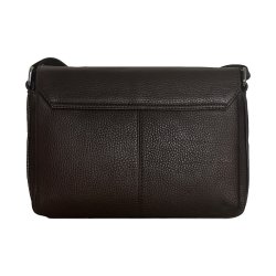 Fala, Belsac brun crossbody med overslag og lang regulerbar rem