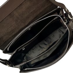 Fala, Belsac brun crossbody med overslag og lang regulerbar rem