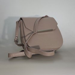 Josefin, Belsac rosa skuldertaske/crossbody i skind med flere rum og overslag