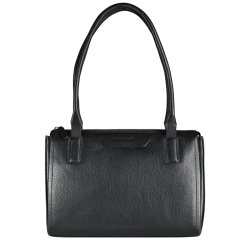 Estelle, Belsac sort rummelig skuldertaske i skind med kraftige skulderremme