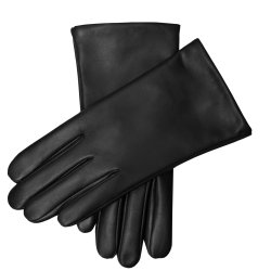 Belsac, Tignes glat skindhandske i sort med touch/401