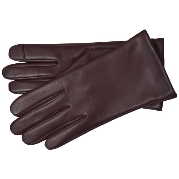 Belsac, Tignes glat skindhandske i brun med touch/401