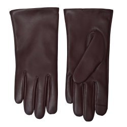 Belsac, Tignes glat skindhandske i brun med touch/401