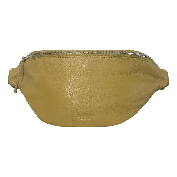 Quristjana , Belsac light lime bumbag i skind med lynls og regulerbar rem