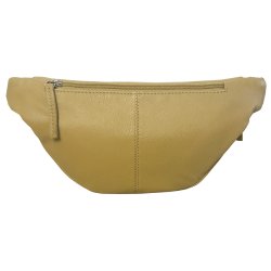 Quristjana , Belsac light lime bumbag i skind med lynls og regulerbar rem