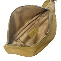 Quristjana , Belsac light lime bumbag i skind med lynls og regulerbar rem